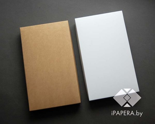 Коробка "Белая" 12*20*7 см (крафт дно)
