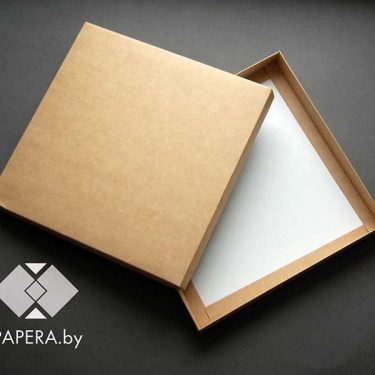 Коробка "Крафт" 27*27*5 см (крафт дно)