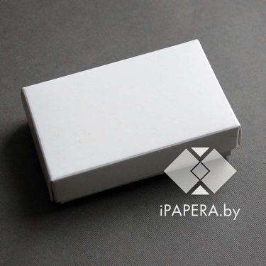 Коробка белая из мелованного картона