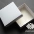 Коробка белая из мелованного картона