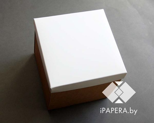 Крафт коробка белая