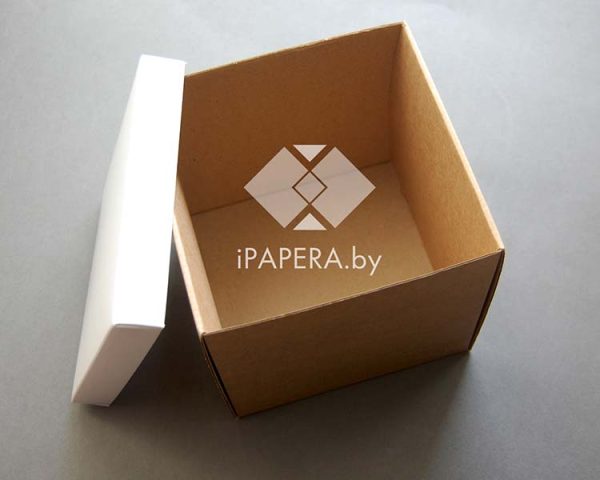 Крафт-коробка "Белая" 15*15*15 см — изображение 2