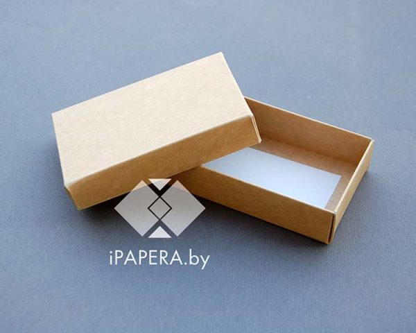 Коробка "Разноцветный горошек" 10*6*2,5 см (крафт дно) — изображение 2
