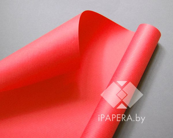 Крафт бумага "Красная", 0,7*3 метра, 70г/м2