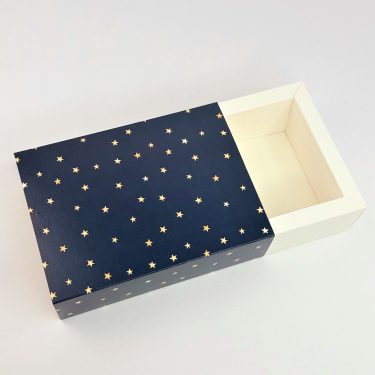 Коробка-пенал "Звезды" 11*16*5 см (белое дно)