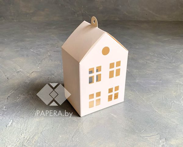 Коробка "Домик белый" 9*7*14 см