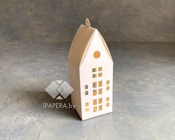 Коробка "Домик белый" 7*7*18 см