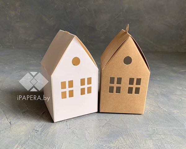 Коробка "Домик белый" 8*8*14 см — изображение 2