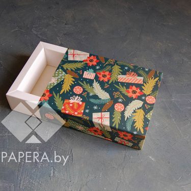 Коробка-пенал "Волшебный праздник" 11*16*5 см (белое дно)