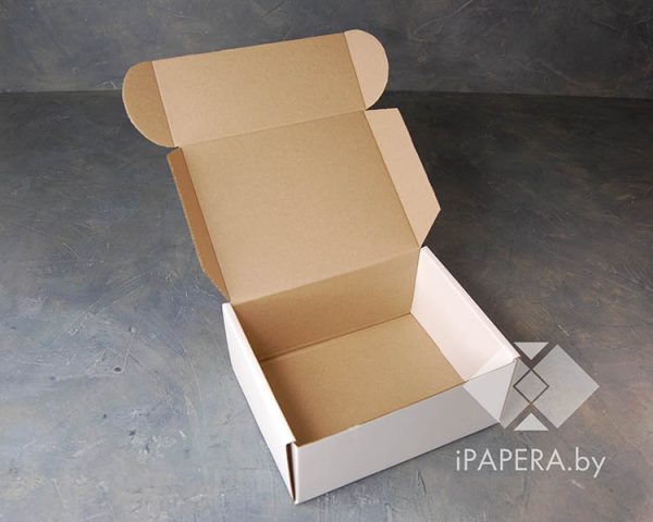 Белая крафт-коробка 15*13*8 см — изображение 2