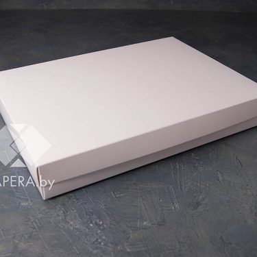 Коробка "Белая" 35*25*5 см (белое дно)