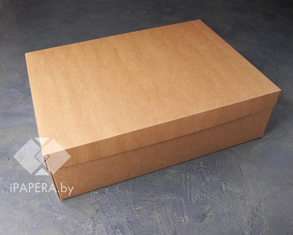 Коробка "Крафт" 35*25*10 см (крафт дно)