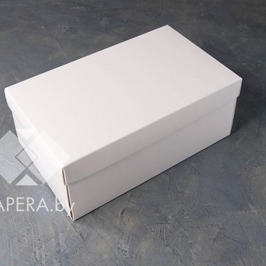 Коробка "Белая" 25*15*10 см (белое дно)