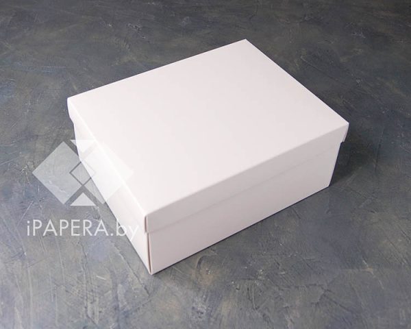 Коробка "Белая" 21*16,5*9 см (белое дно)