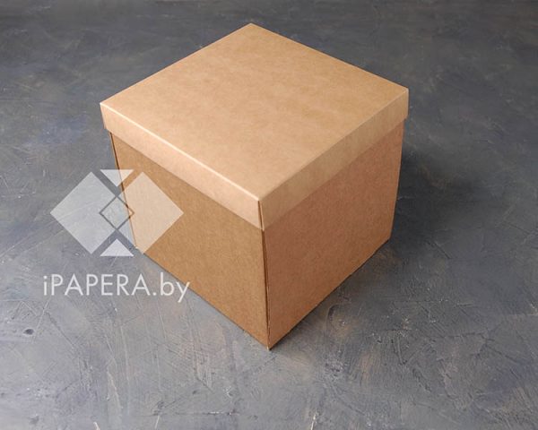 Крафт-коробка 20*20*15 см (крафт дно)