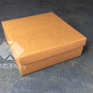 Коробка "Крафт" 20*20*7 см (крафт дно)