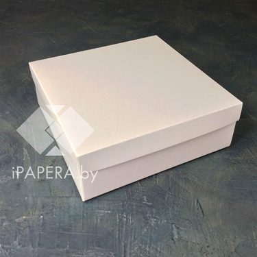 Коробка "Белая" 20*20*7 см (белое дно)