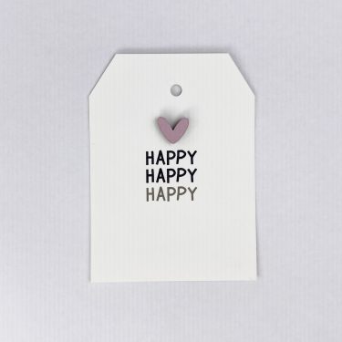 Бирка дизайнерская "HAPPY", 1 шт