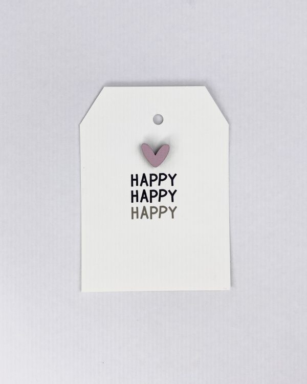 Бирка дизайнерская "HAPPY", 1 шт