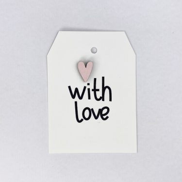 Бирка дизайнерская "With love", 1 шт
