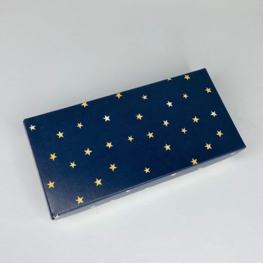 Коробка "Звезды" 15*6*3 см с фальшбортом (белое дно)