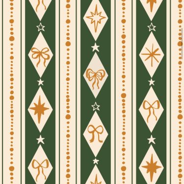 Новогодняя подарочная бумага "Ромбы", 50*70 см, 100г/м2, 5 листов