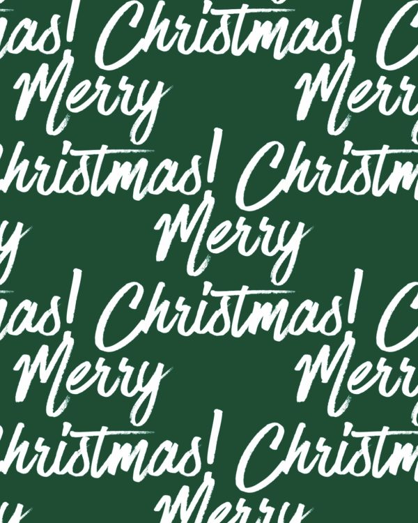 Новогодняя подарочная бумага "Merry Christmas!", 50*70 см, 100г/м2, 5 листов