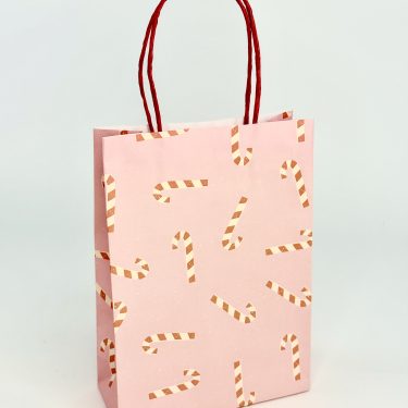 Пакет новогодний "Candy Cane" 13х15х7 см