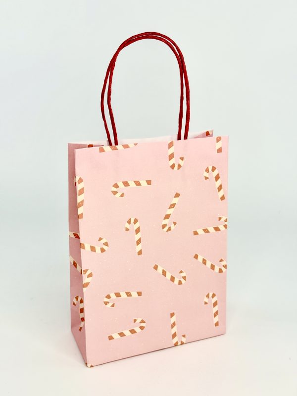 Пакет новогодний "Candy Cane"  24х17х7,5 см