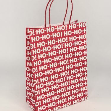 Пакет новогодний "Ho-Ho-Ho" 13х15х7 см