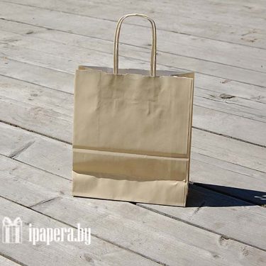 Бежевый крафт пакет