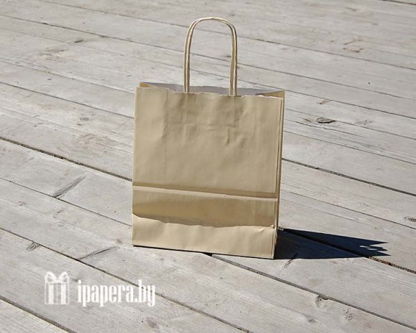 Бежевый крафт пакет