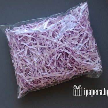Сиреневая бумажная стружка (гофрированная)